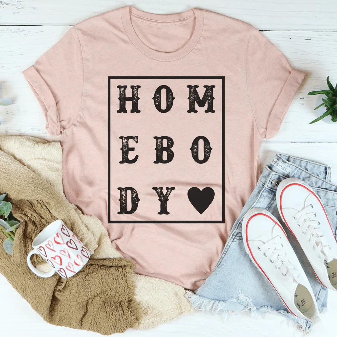Homebody Heart Tee - WonderingCloth