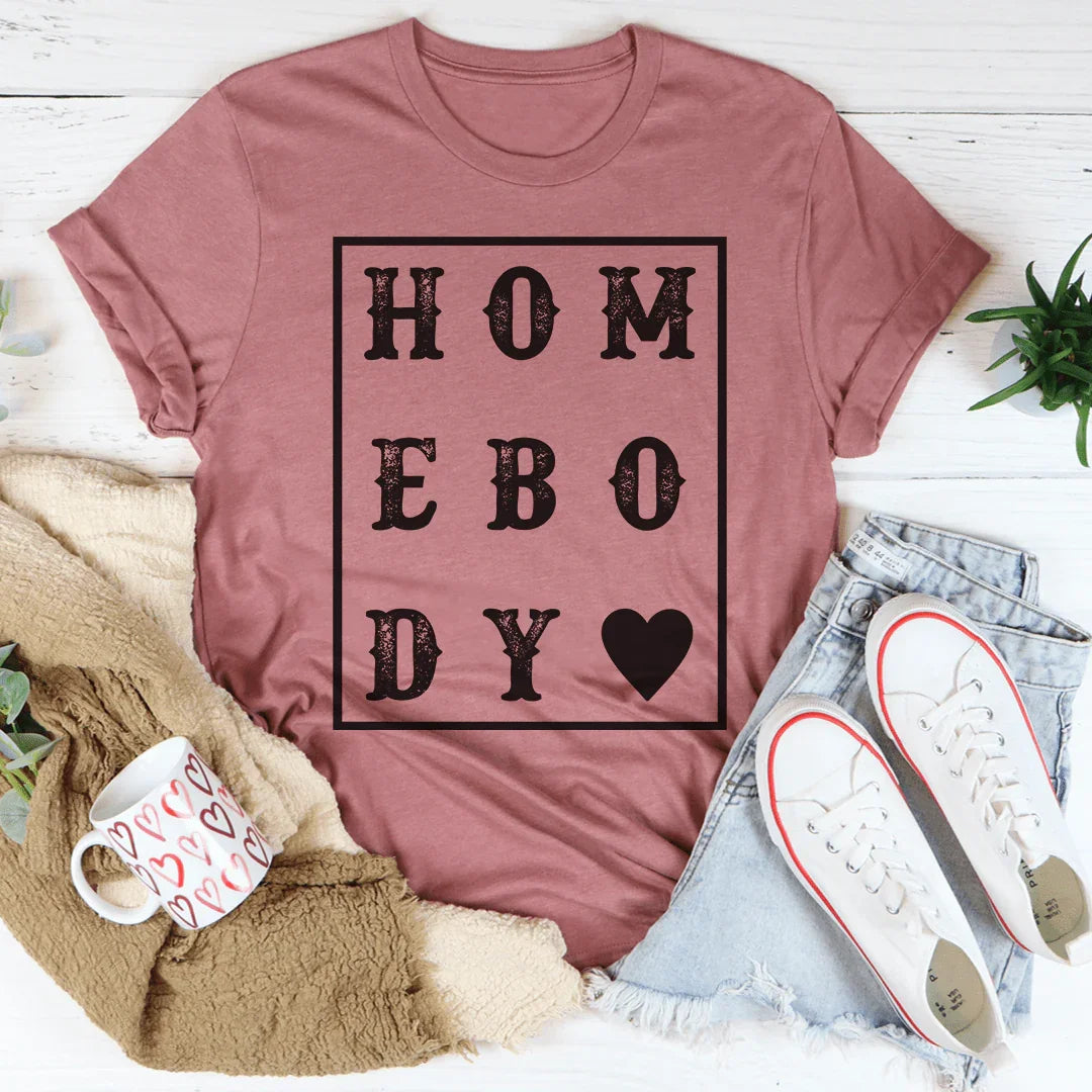 Homebody Heart Tee - WonderingCloth