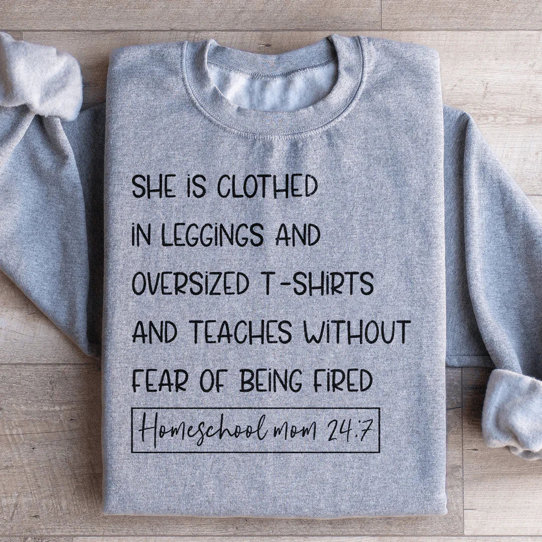 Homeschool Mom 247 Sweatshirt - WonderingCloth