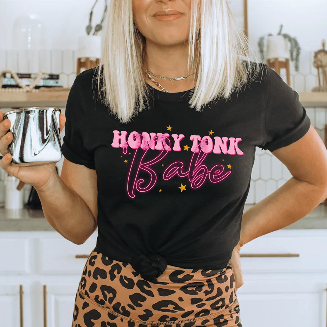 Honky Tonk Babe Tee - WonderingCloth