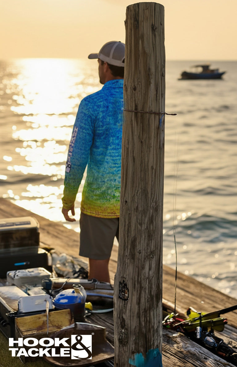 Men's Scaly Fins L/S UV Fishing Shirt - WonderingCloth