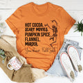 Hot Cocoa Scary Movies Pumpkin Spice Murder Tee - WonderingCloth