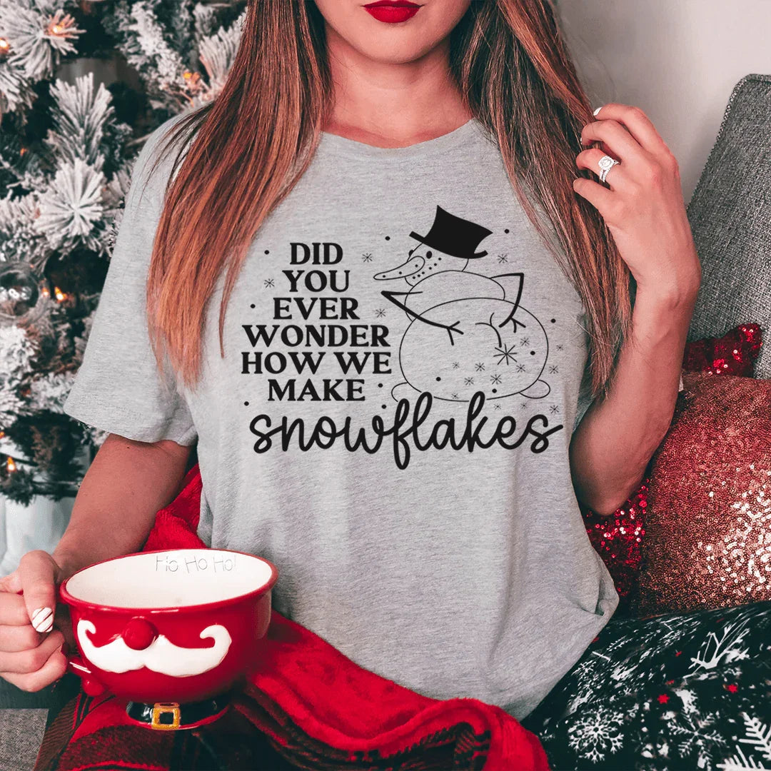 How Snowflakes Are Made Tee - WonderingCloth