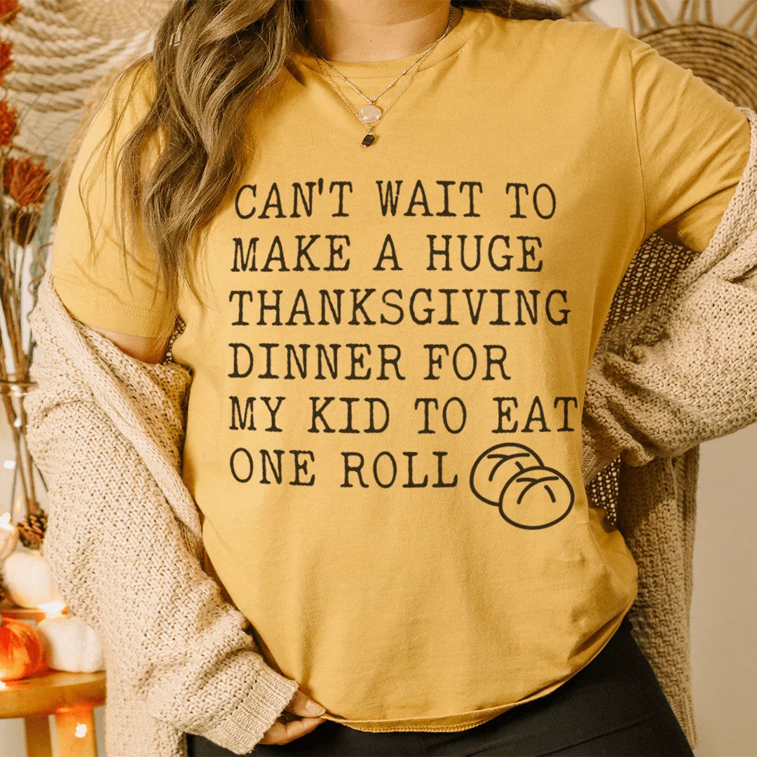 Huge Thanksgiving Dinner Tee - WonderingCloth