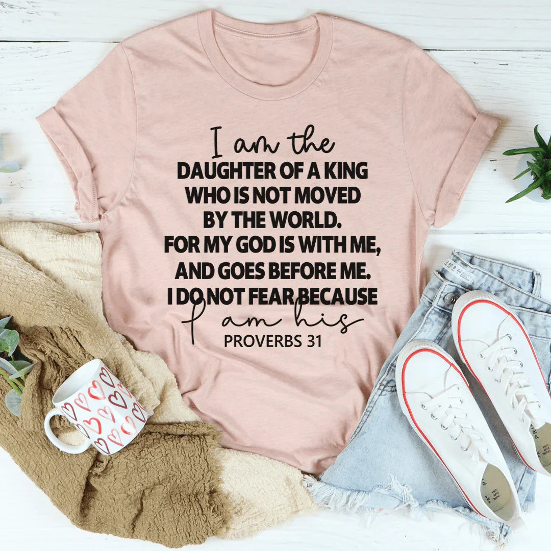 I Am The Daughter Of A King Tee - WonderingCloth
