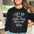 I Get By With A Little Help From My Hens Tee - WonderingCloth