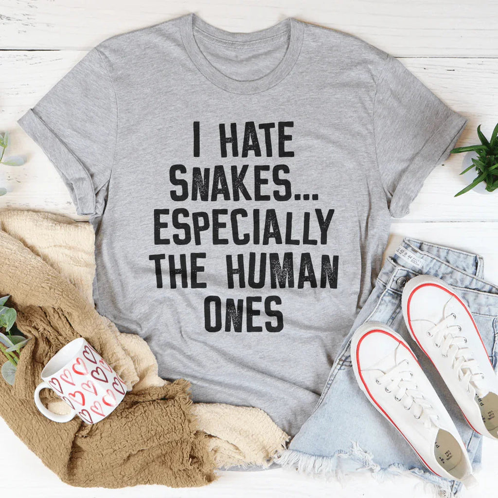 I Hate Snakes Tee - WonderingCloth