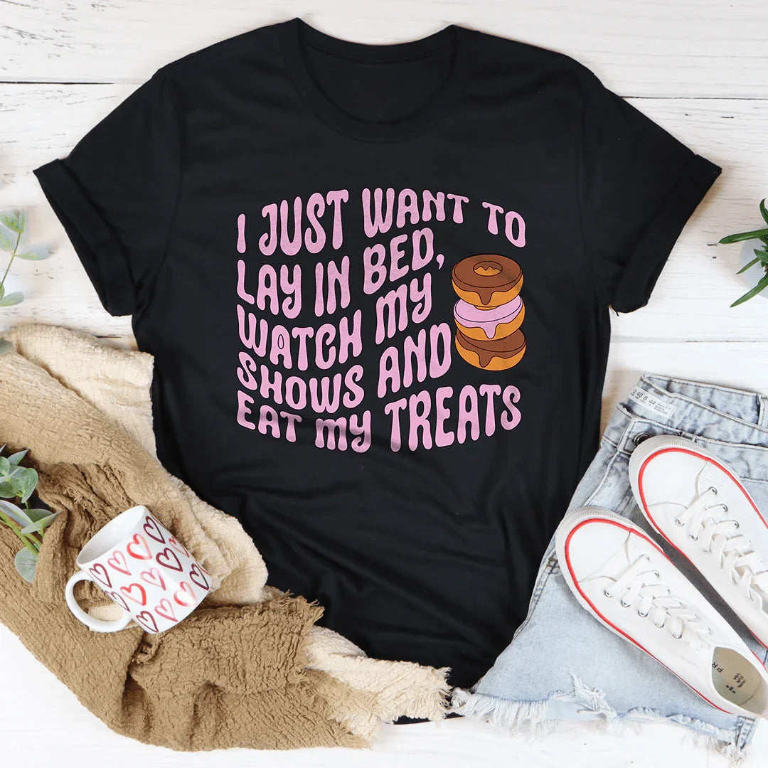 I Just Want To Lay In Bed Tee - WonderingCloth