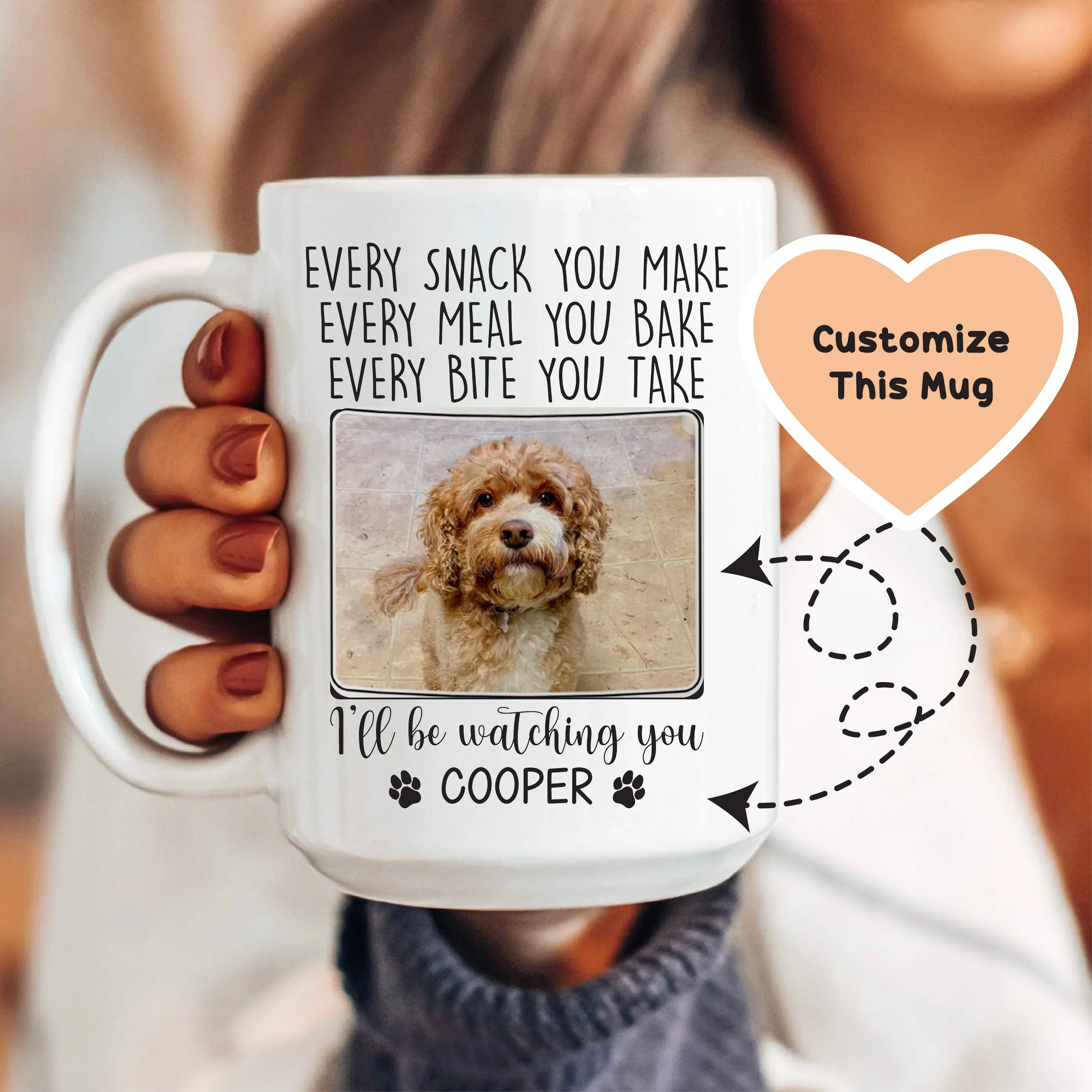 I’ll Be Watching You Custom Pet Mug - WonderingCloth
