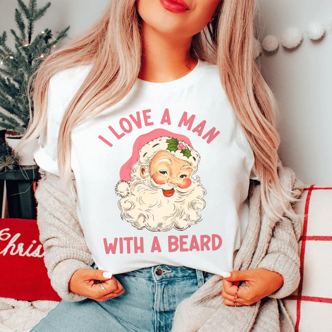 I Love A Man With A Beard Tee - WonderingCloth