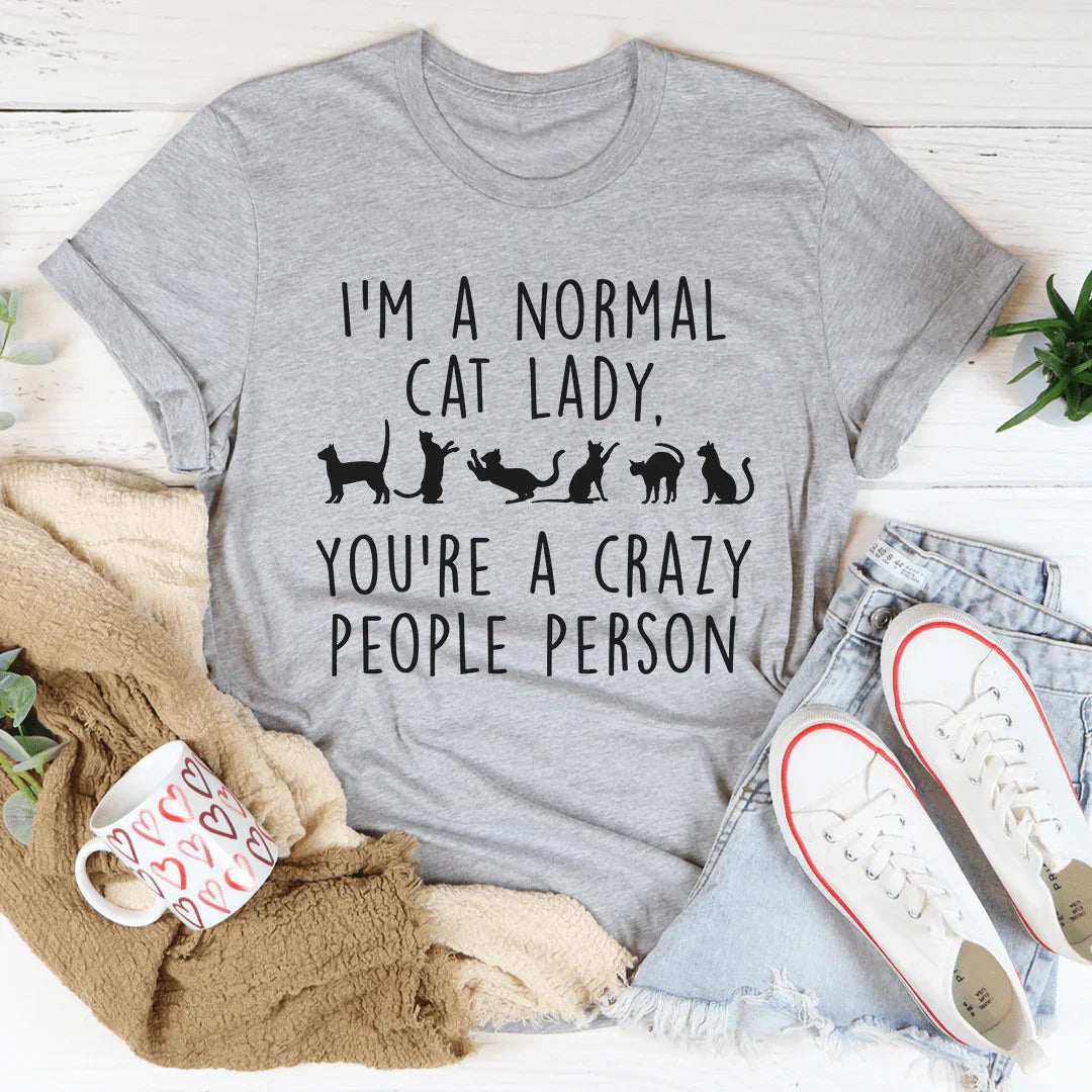 I'm A Normal Cat Lady Tee - WonderingCloth