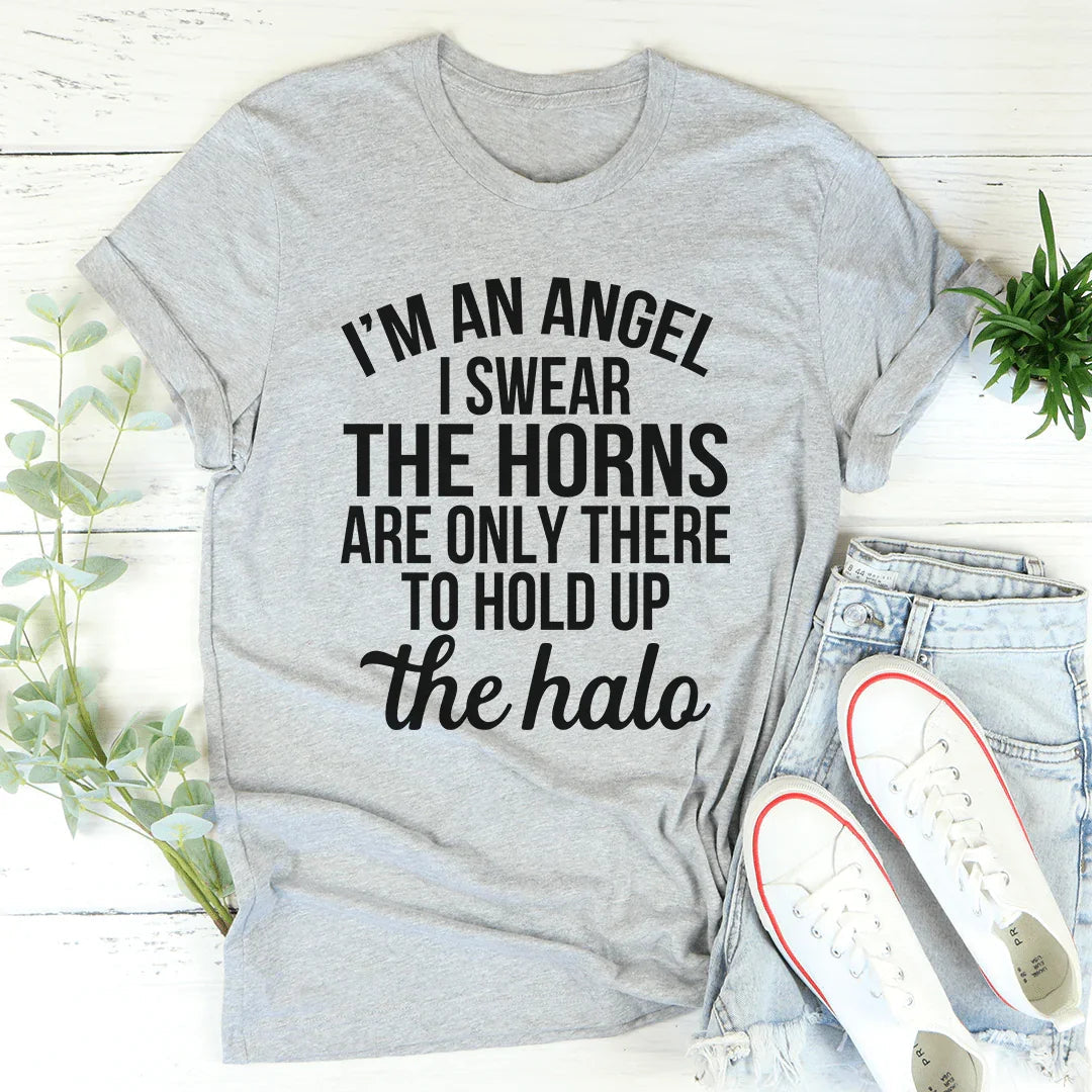I'm An Angel I Swear Tee - WonderingCloth