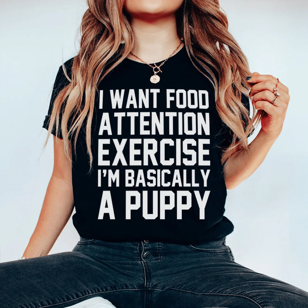 I'm Basically A Puppy Tee - WonderingCloth