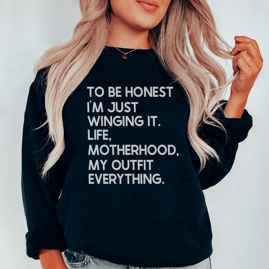 I'm Just Winging It Sweatshirt - WonderingCloth