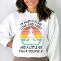 I'm Mostly Peace Love And Light Sweatshirt - WonderingCloth