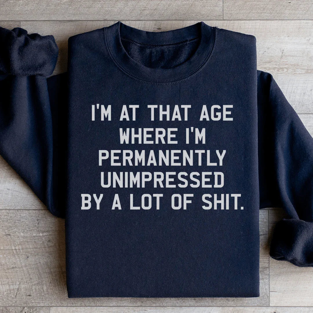 I'm Permanently Unimpressed Sweatshirt - WonderingCloth