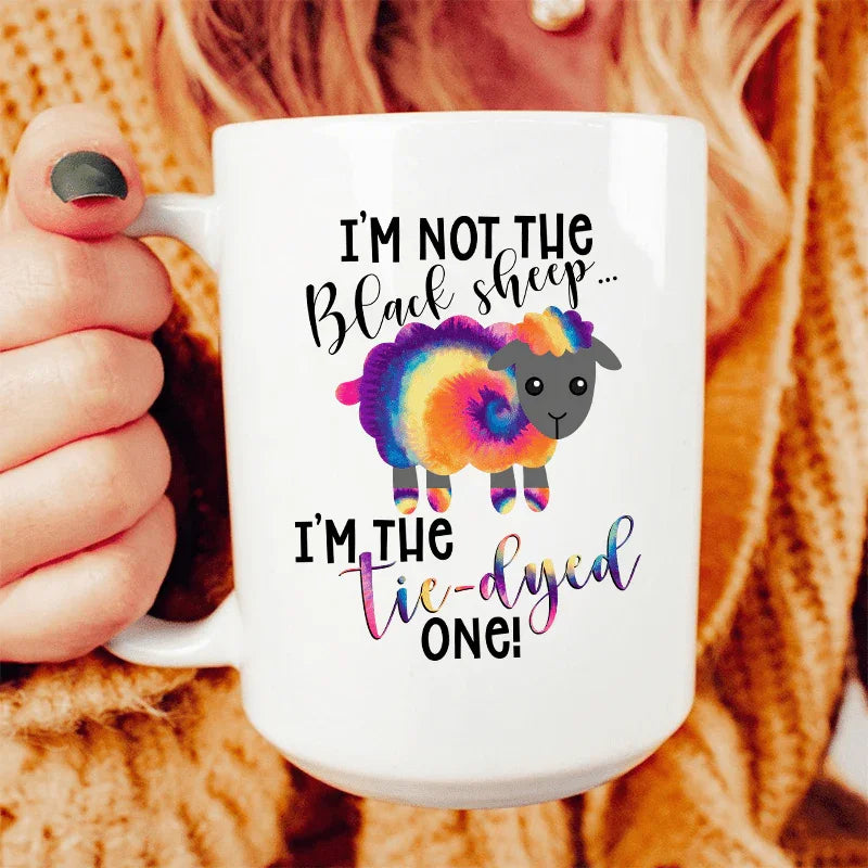 I'm The Tie-Dyed Sheep Ceramic Mug 15 oz - WonderingCloth