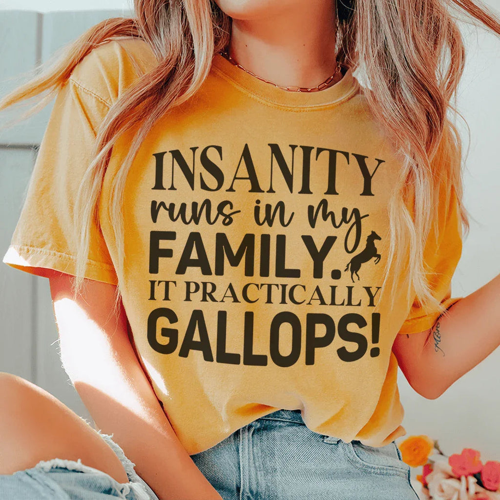 Insanity Runs In My Family Tee - WonderingCloth
