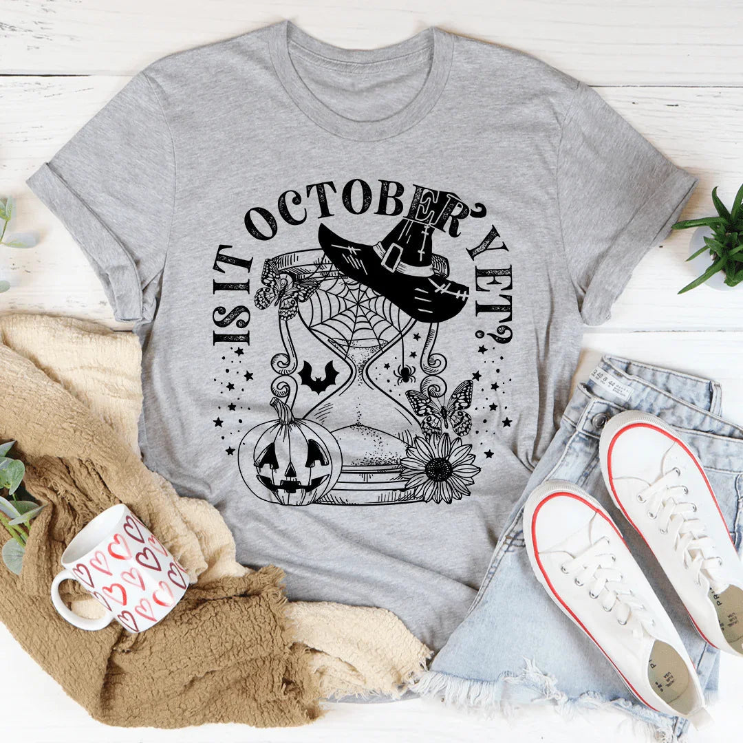 Is It October Yet Pumpkin Tee - WonderingCloth