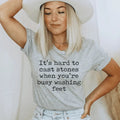 It's Hard To Cast Stones When You're Busy Washing Stones Tee - WonderingCloth