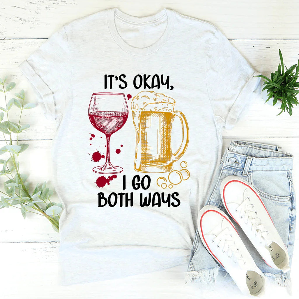 It's Ok I Go Both Ways Tee - WonderingCloth