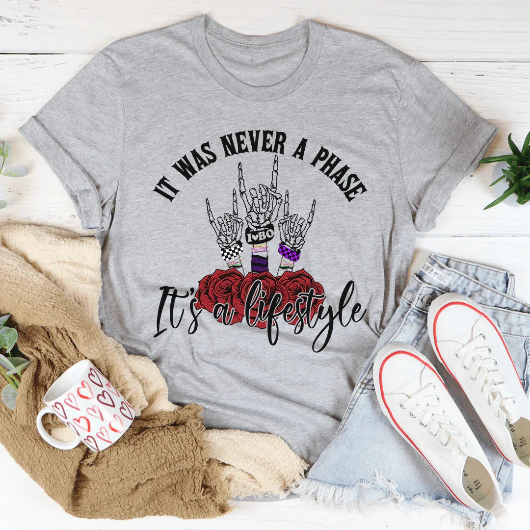 It Was Never A Phase Emo Tee - WonderingCloth