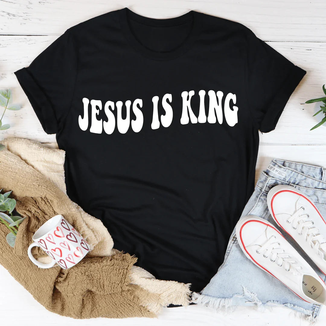 Jesus Is King Tee - WonderingCloth