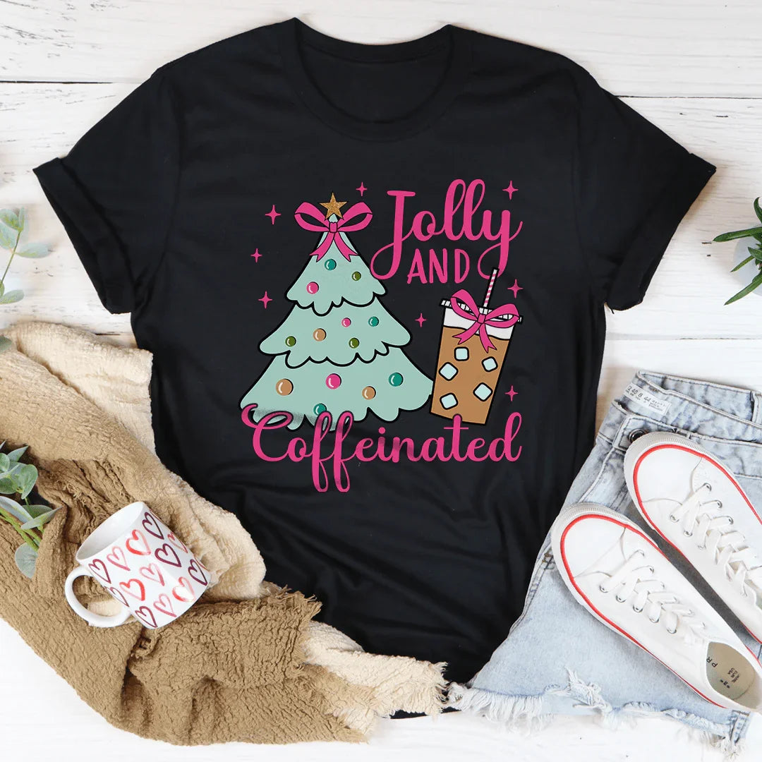 Jolly And Coffeinated Tee - WonderingCloth