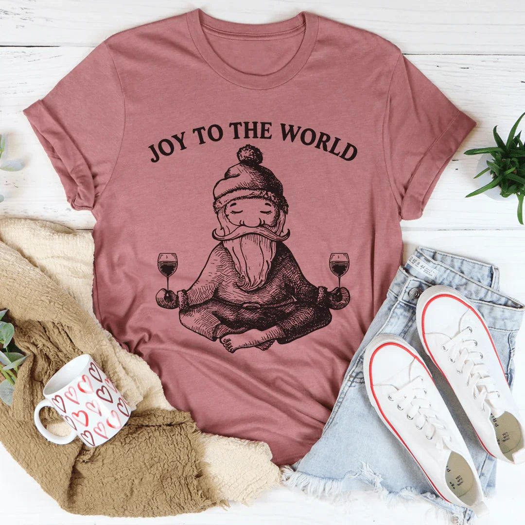 Joy To The World Santa Tee - WonderingCloth