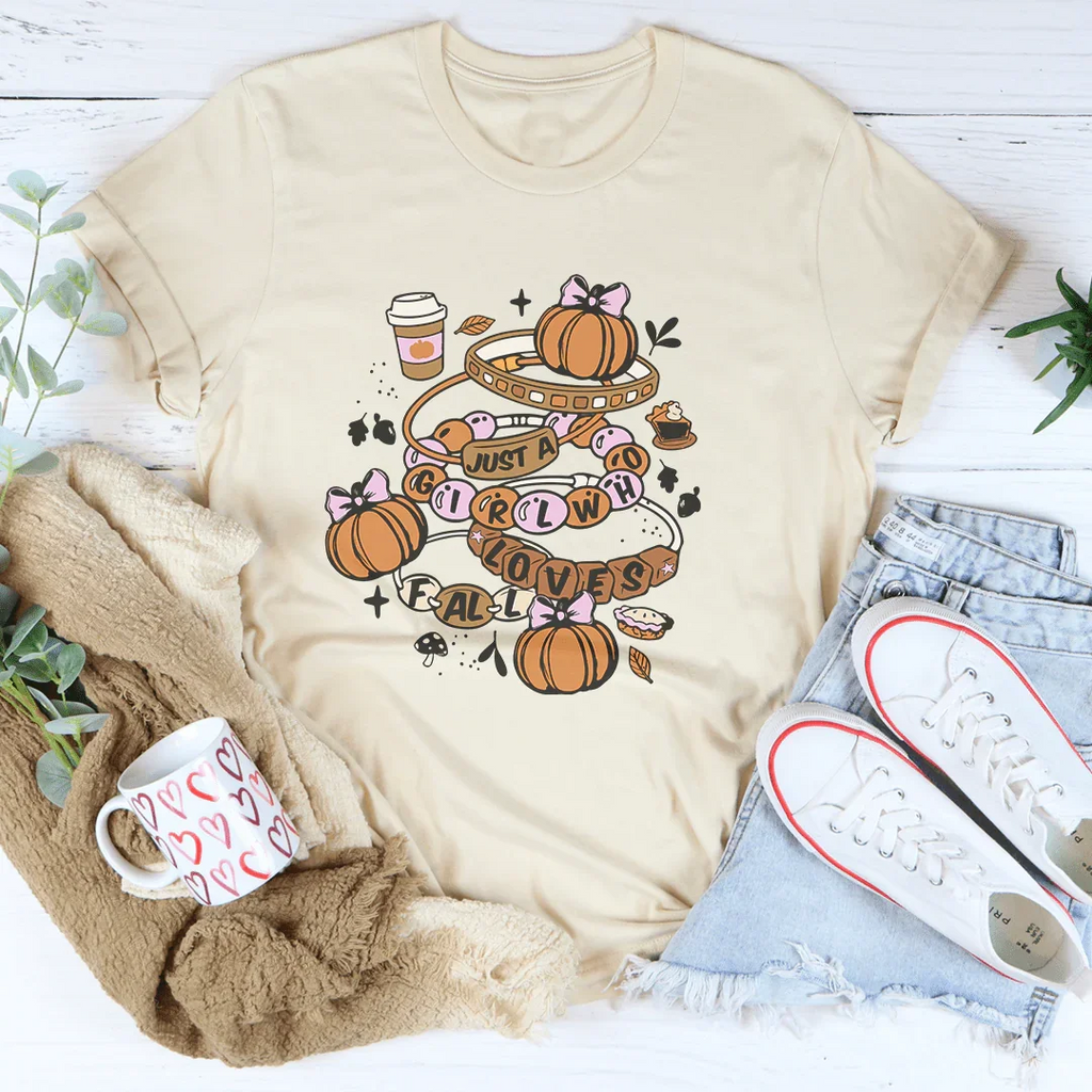 Just A Girl Who Loves Fall Tee - WonderingCloth