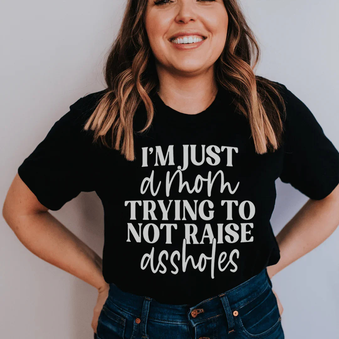Just A Mom Tee - WonderingCloth
