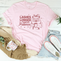 Lashes Longer Than My Patience Tee - WonderingCloth