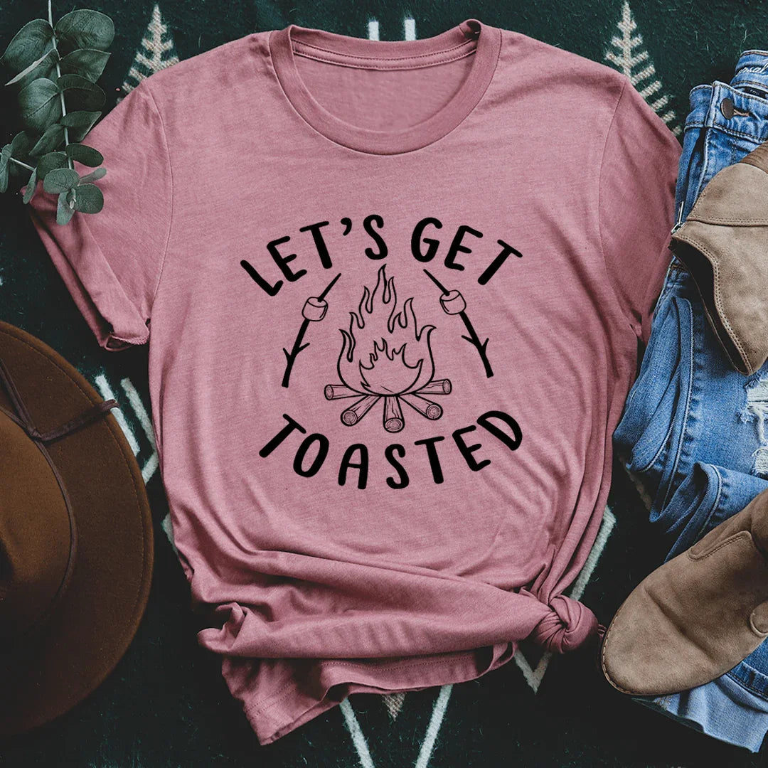 Let's Get Toasted Tee - WonderingCloth