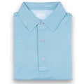 Light Blue Stripe Men's Polo - WonderingCloth