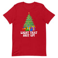 Light That Up Christmas Tree Tee - WonderingCloth