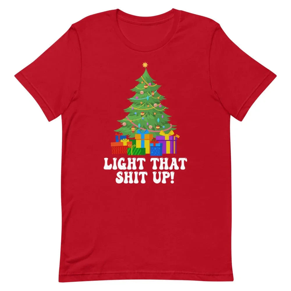 Light That Up Christmas Tree Tee - WonderingCloth