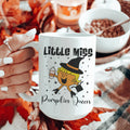 Little Miss Pumpkin Queen Ceramic Mug 15oz - WonderingCloth