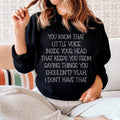 Little Voice Sweatshirt - WonderingCloth