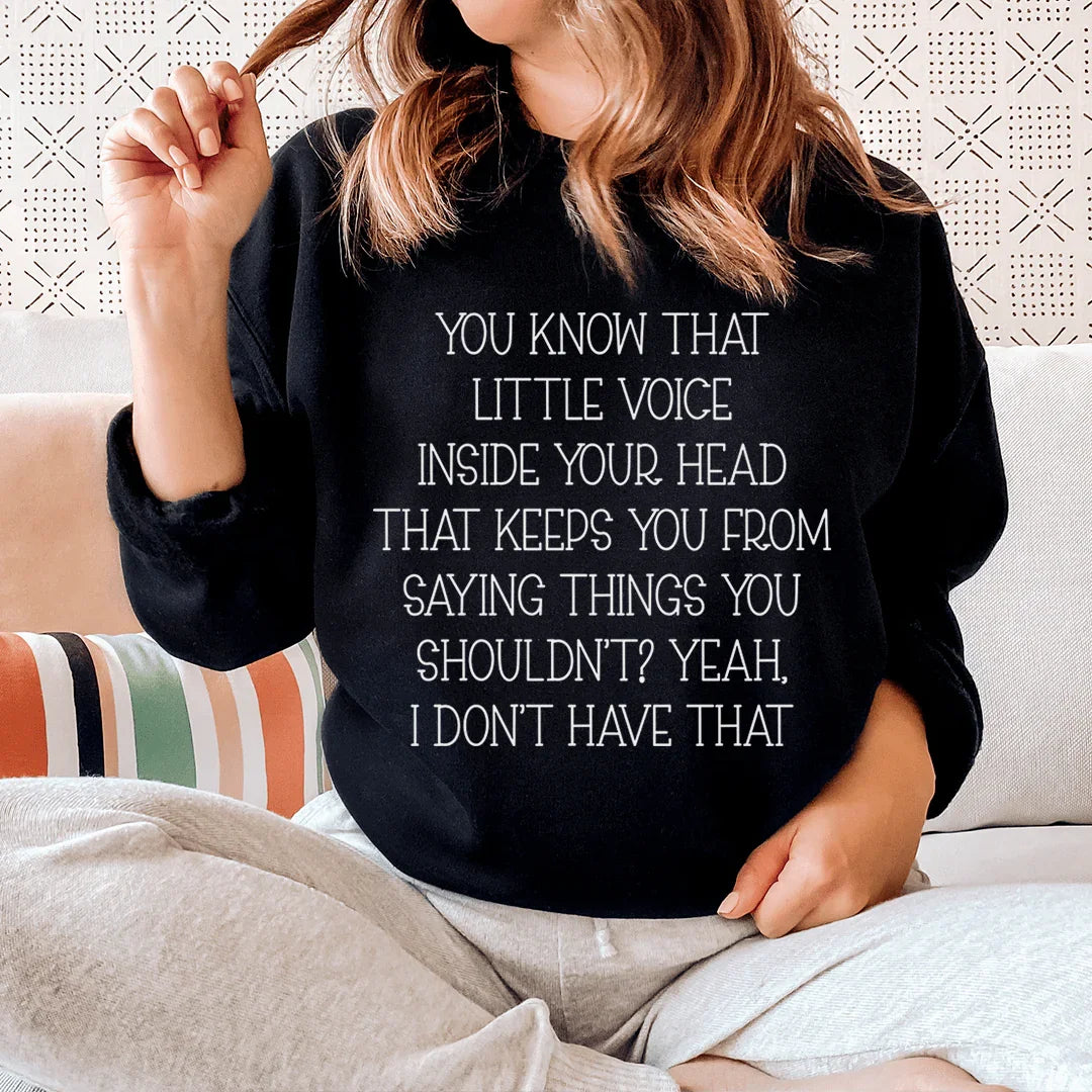 Little Voice Sweatshirt - WonderingCloth