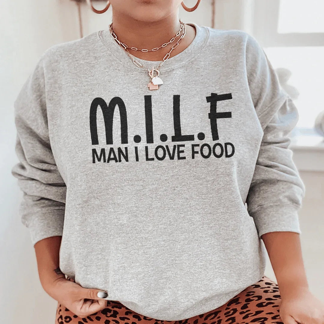 Man I Love Food Sweatshirt - WonderingCloth