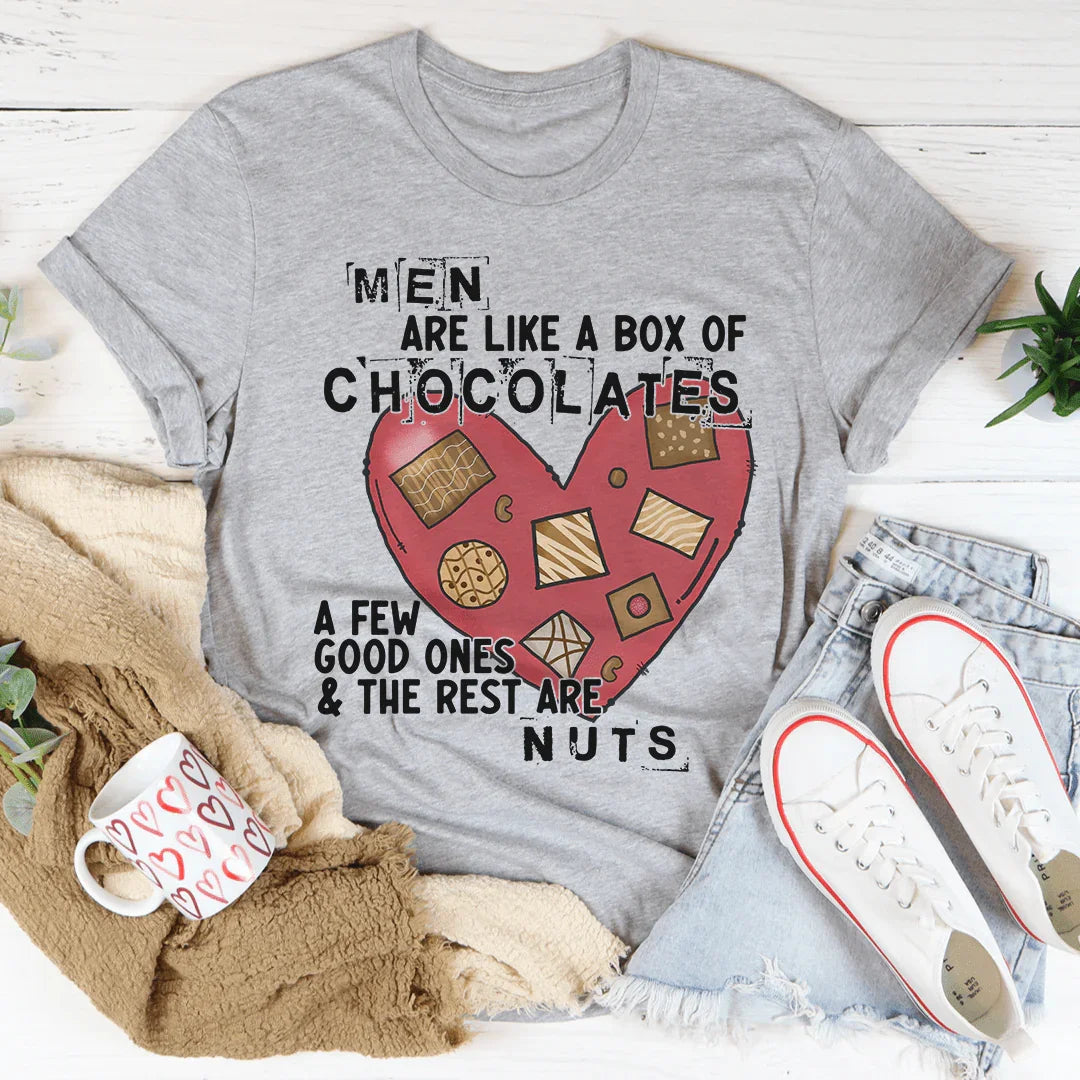 Men Are Like A Box Of Chocolates Tee - WonderingCloth
