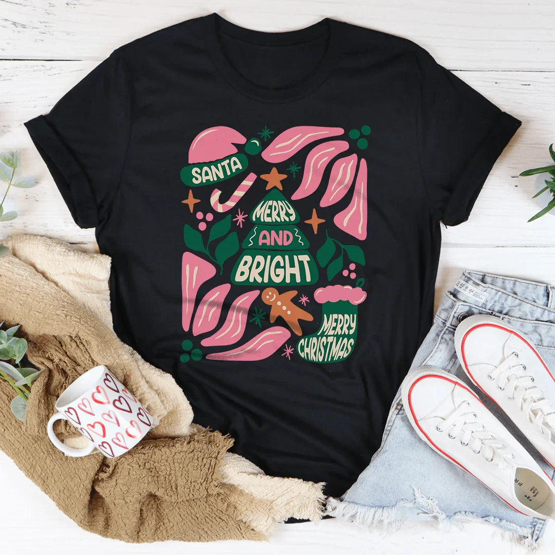 Merry and Bright Tee - WonderingCloth