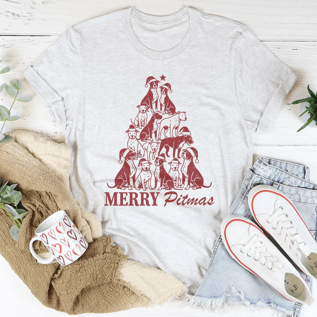 Merry Pitmas Tee - WonderingCloth