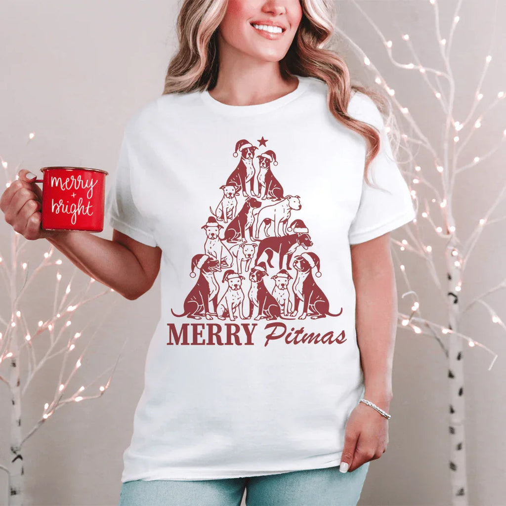 Merry Pitmas Tee - WonderingCloth