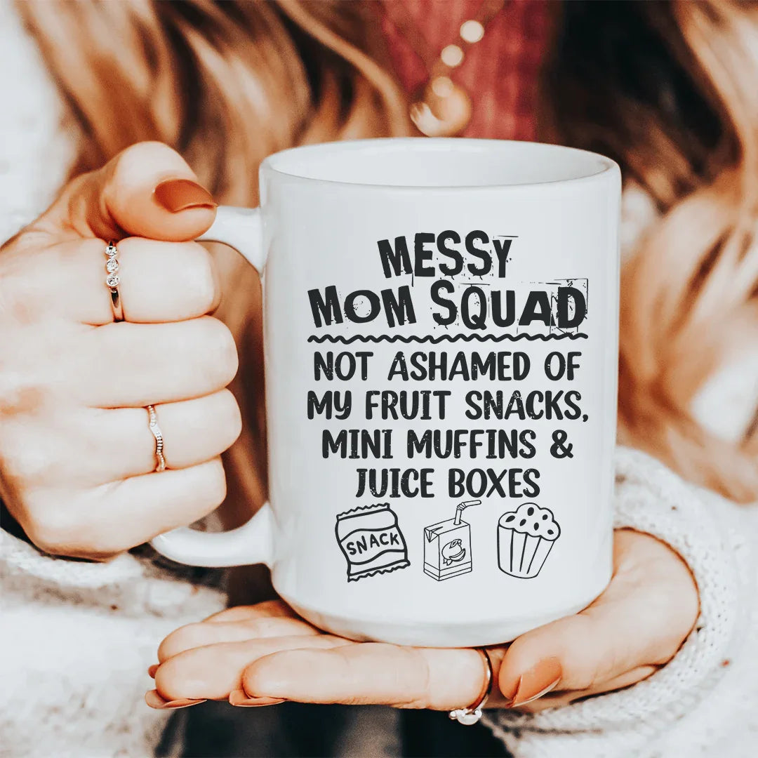 Messy Mom Squad Ceramic Mug 15 oz - WonderingCloth