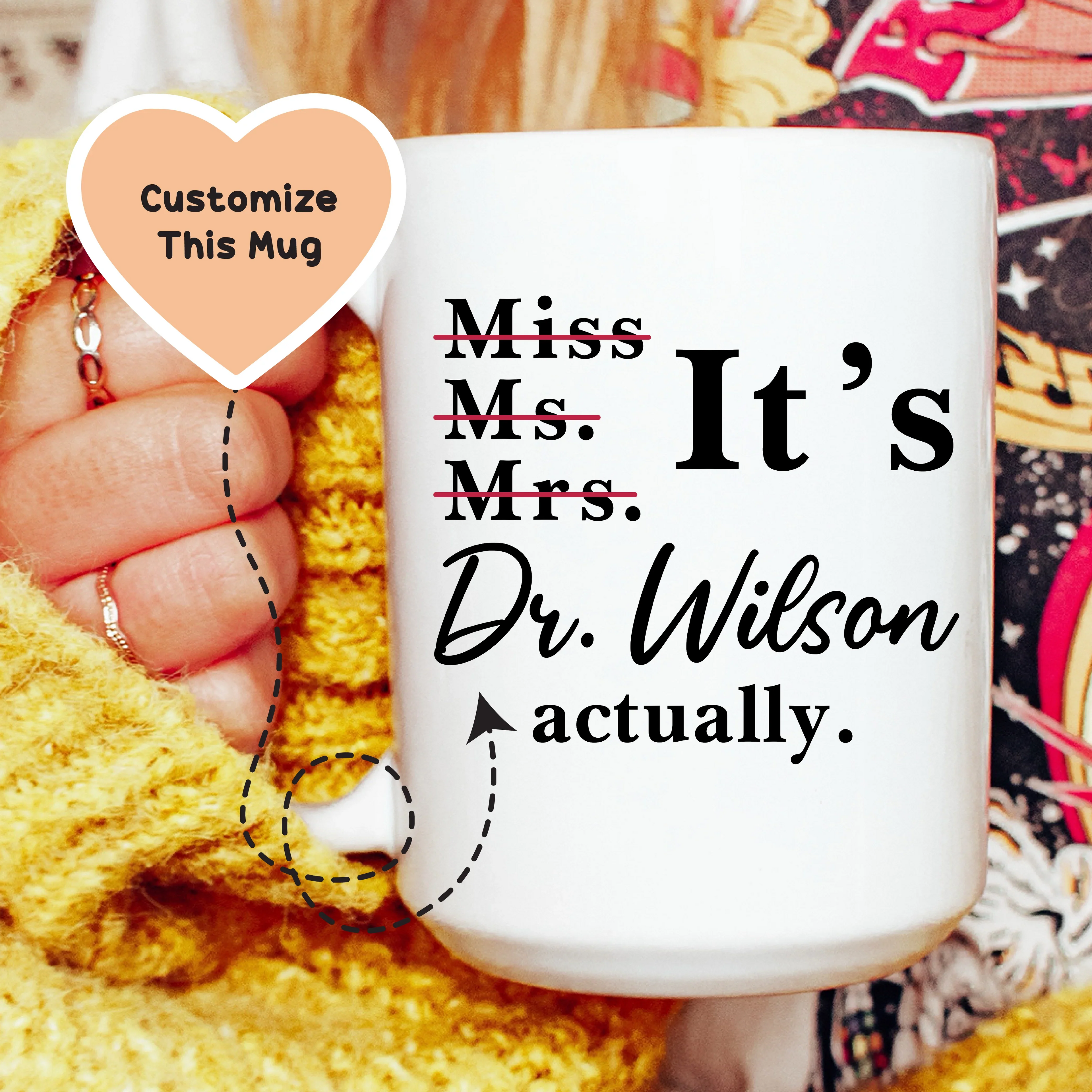 Miss Ms. Mrs. Custom Mug - WonderingCloth