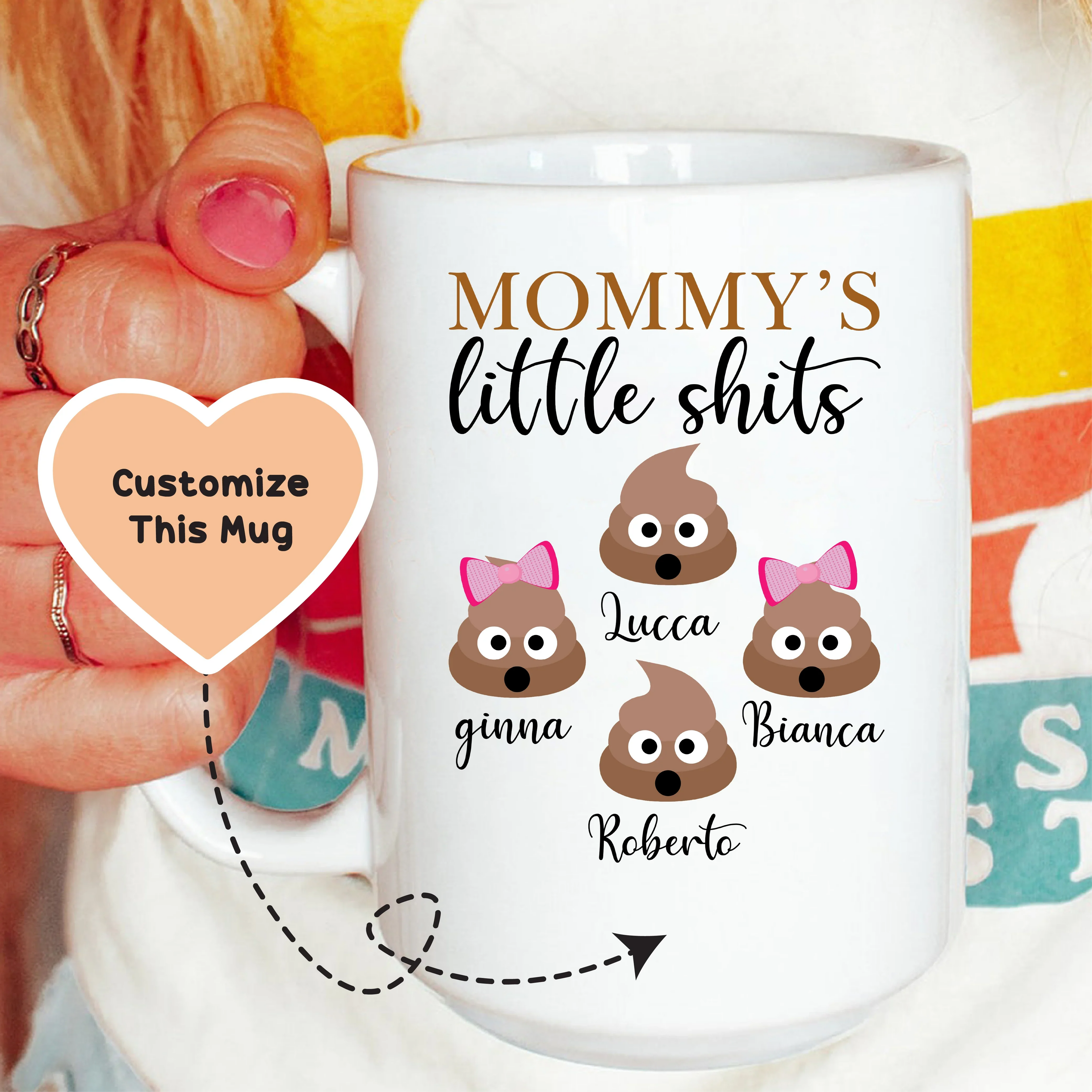 Mommy's Little Custom Mug - WonderingCloth