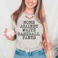 Moms Against White Baseball Pants Tee - WonderingCloth
