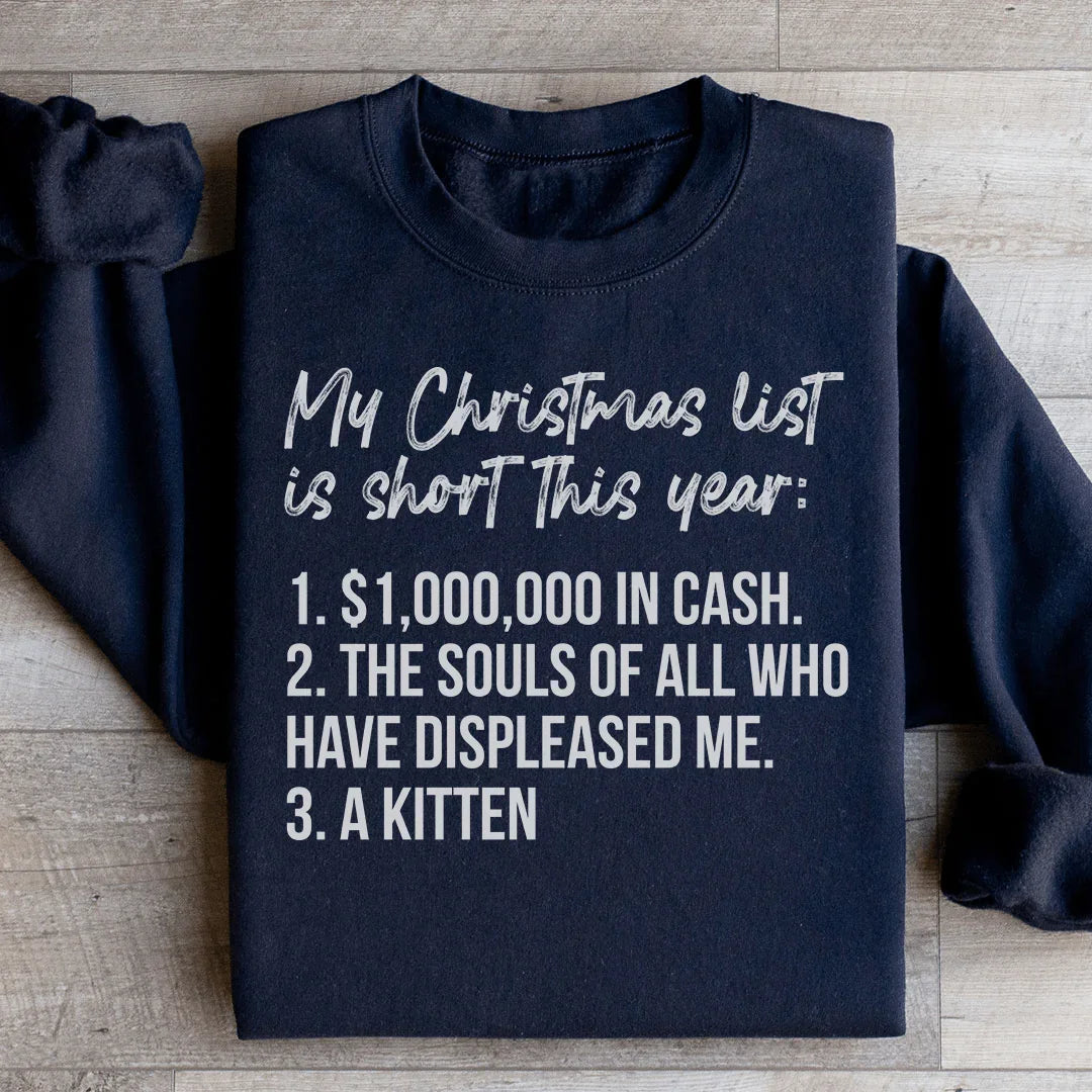 My Christmas List Sweatshirt - WonderingCloth