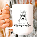 My Dog Is My Boo Ceramic Mug 15 oz - WonderingCloth